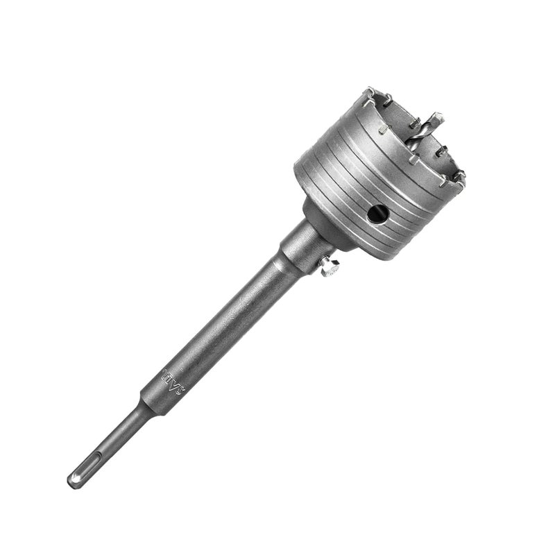 SALI Concrete Hole Saw Kits 2-15/16"（75mm）Tungsten Steel Wall Hole Cutter Drill Bit Sets with 220mm SDS Plus Shank Connecting Rod，110mm Center Positioning Drill Bits for Cinder Block,Brick,Adobe Wall - Image 1